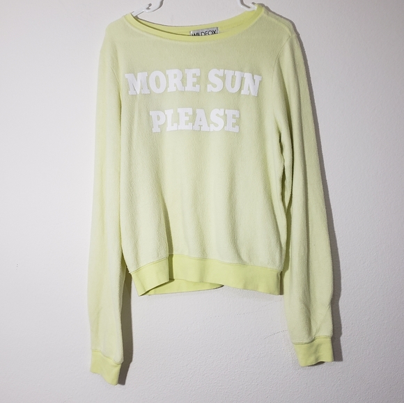 Wildfox more sun please sweatshirt sz s - Picture 2 of 5